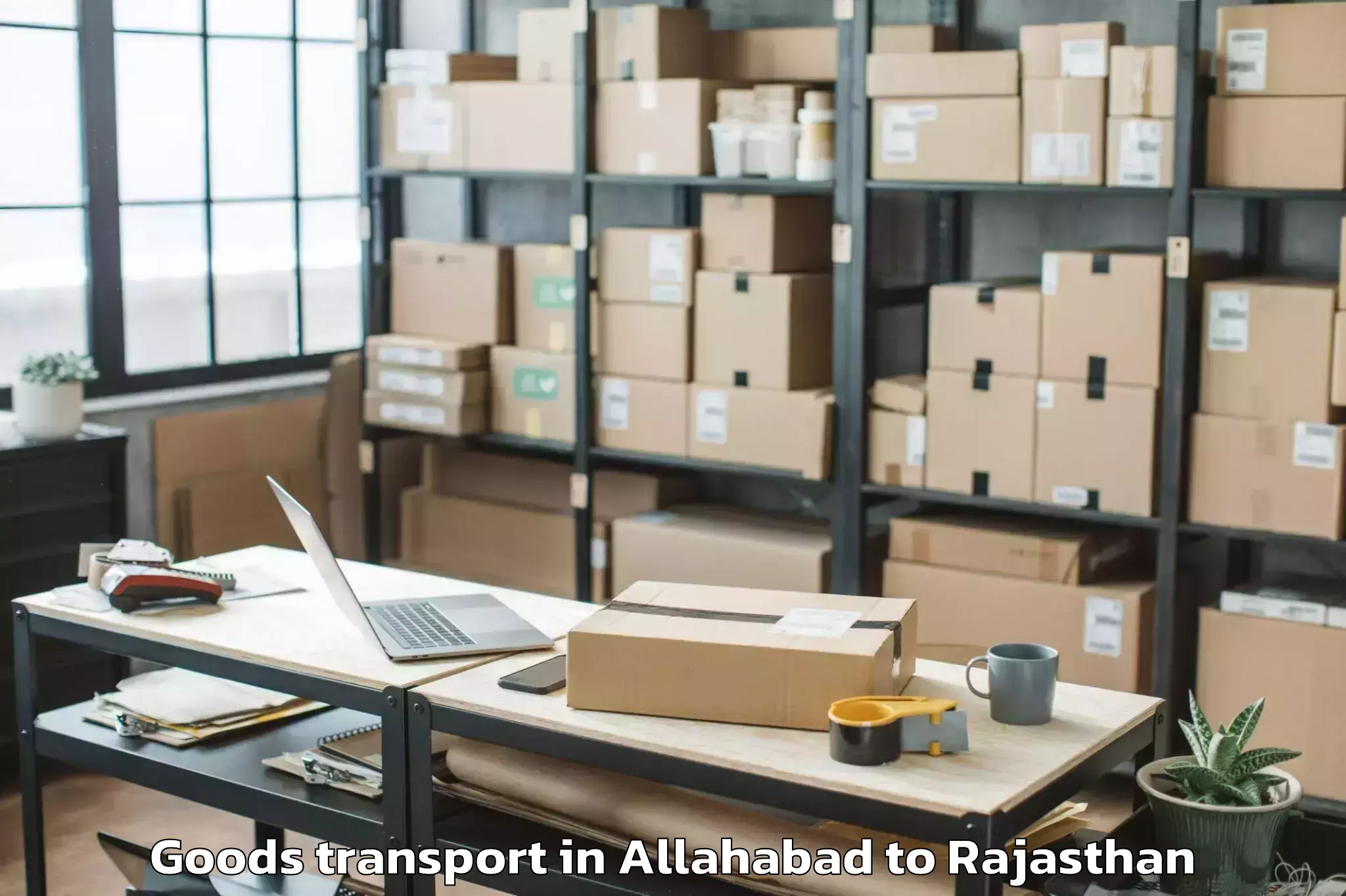 Allahabad to Chauth Ka Barwara Goods Transport